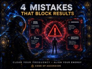 369 method mistakes image with an astronaut reviewing warning symbols on a manifestation error board