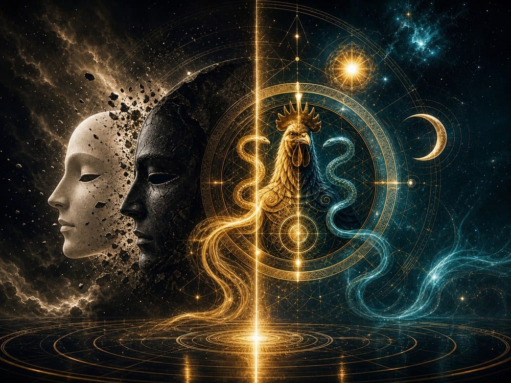 Abraxas explained intro or meaning comparison image for Code of Ascension spiritual symbolism article