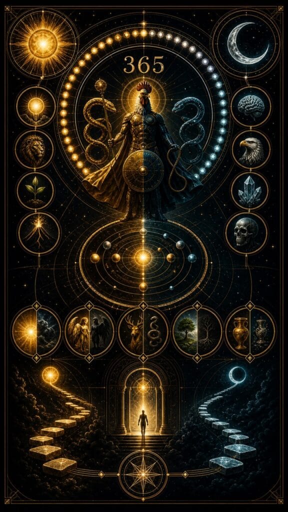 Abraxas explained core concept infographic for Code of Ascension spiritual symbolism article