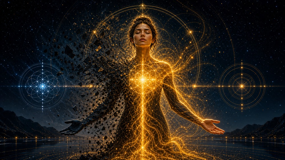 money blocks hero image showing old scarcity code dissolving into abundance