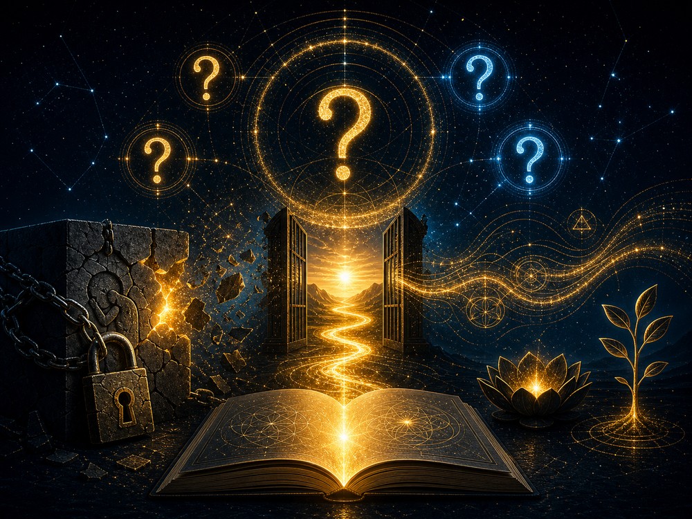 money blocks FAQ image with abundance questions and clear spiritual answers