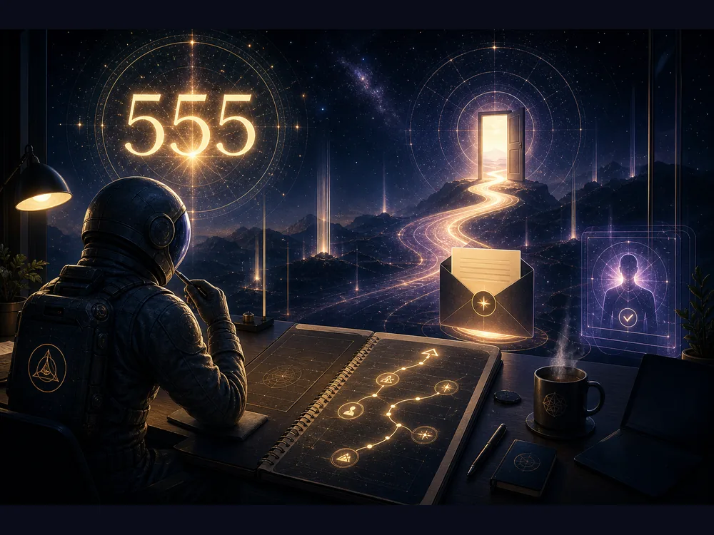 555 meaning in money and career showing career pivot aligned risk practical planning and new path