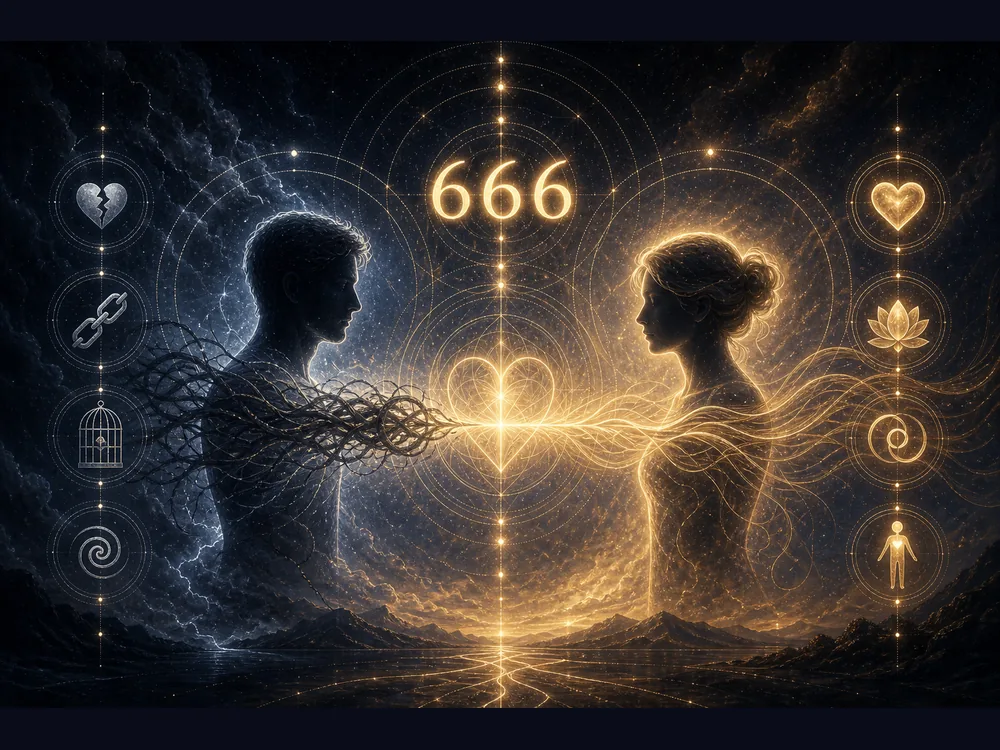 666 meaning in love and relationships showing fear attachment control and emotional balance returning to center