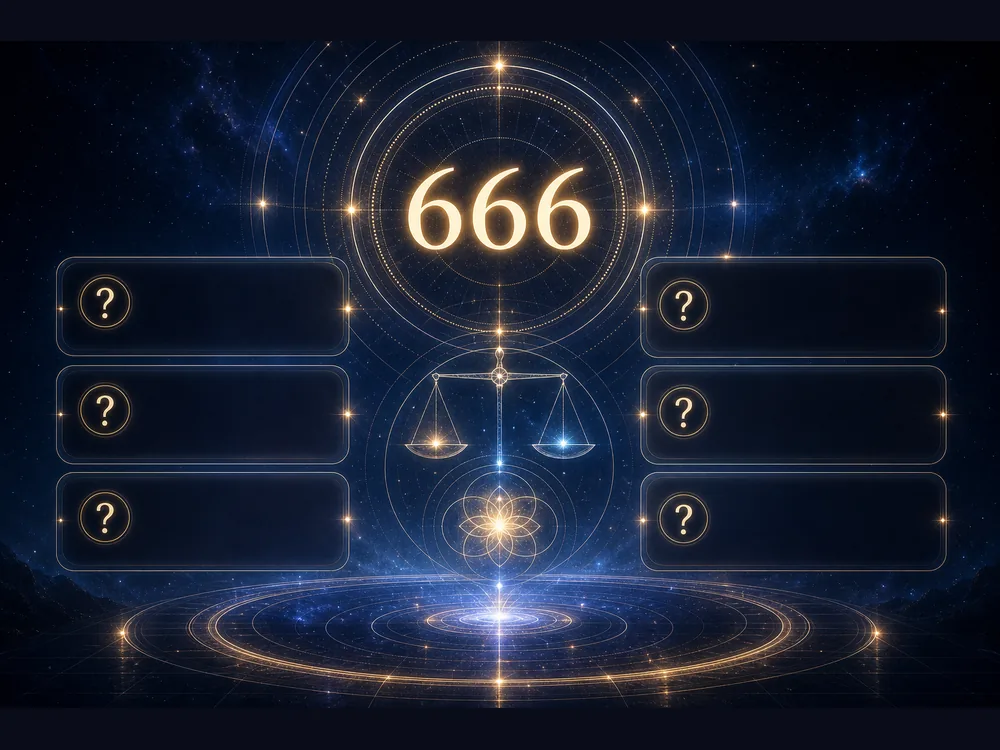 666 meaning FAQ image with common questions about spiritual meaning biblical meaning and angel number meaning