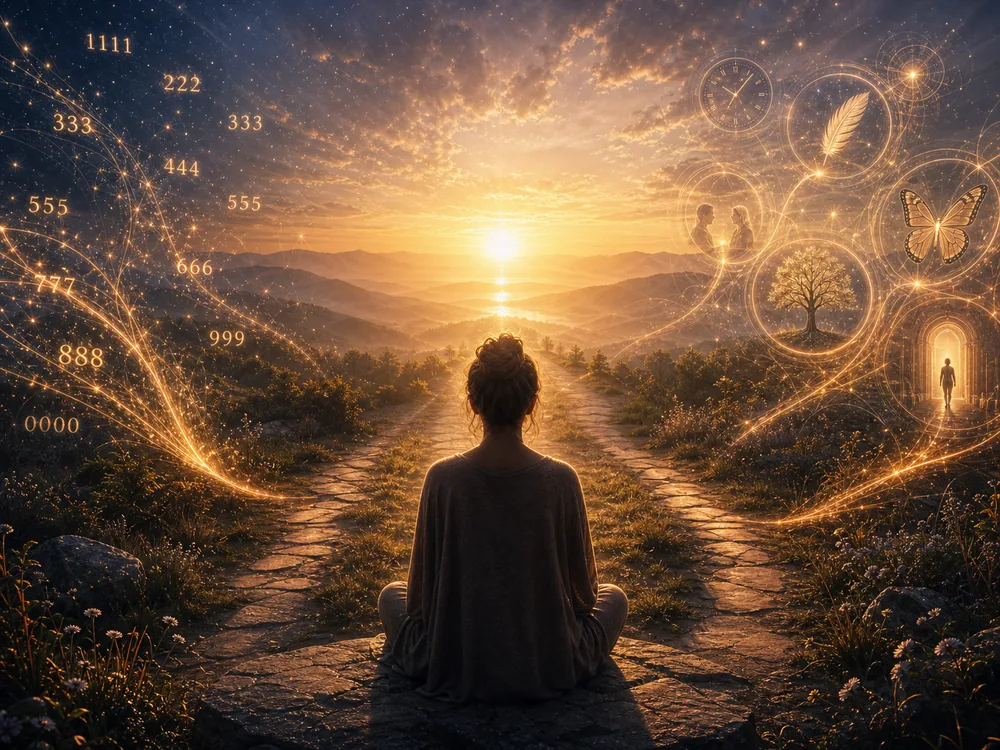 Grounded spiritual discernment among angel numbers and synchronicity signs.
