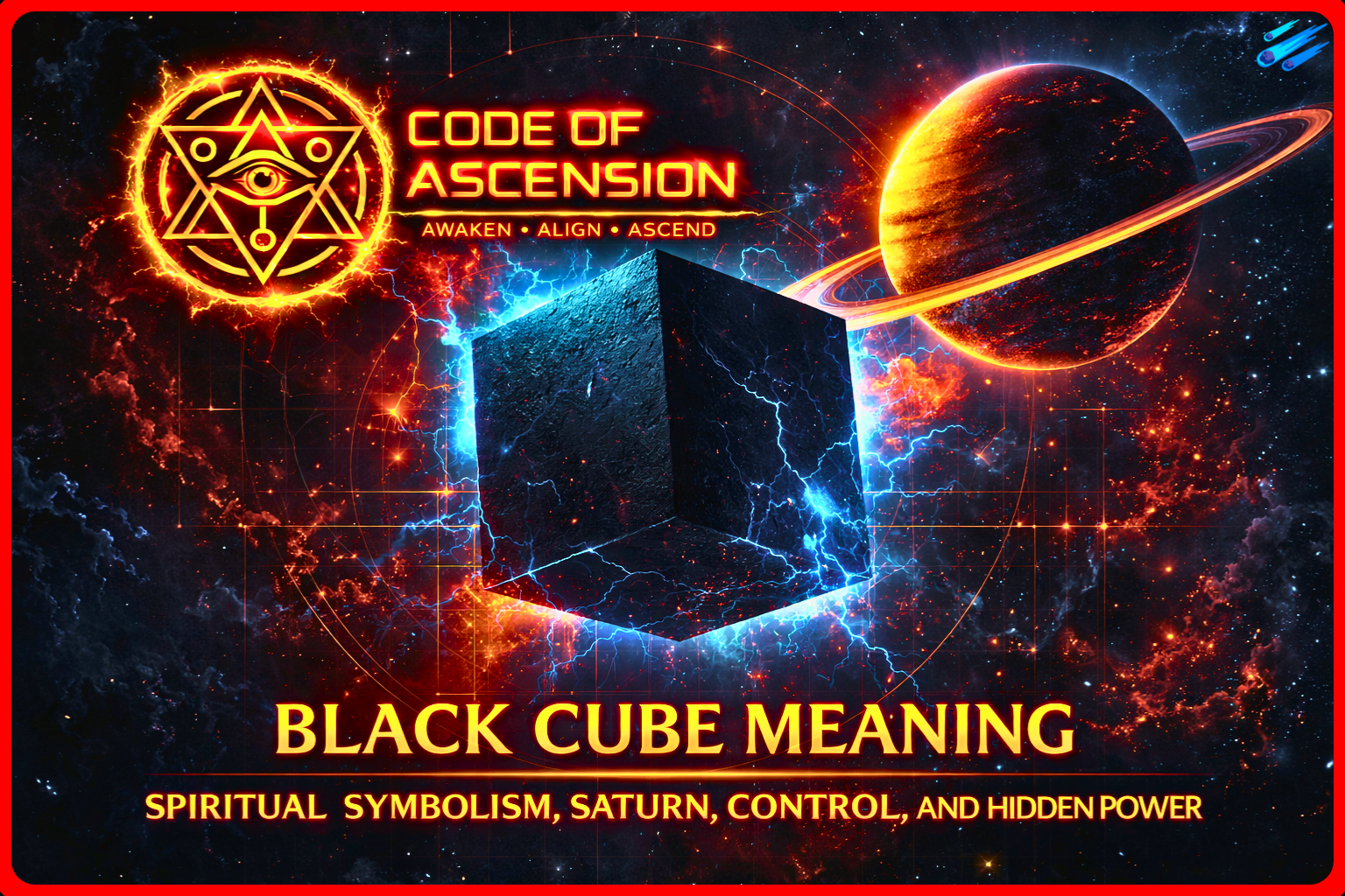 Black Cube Meaning: Spiritual Symbolism, Saturn, Control, and Hidden Power
