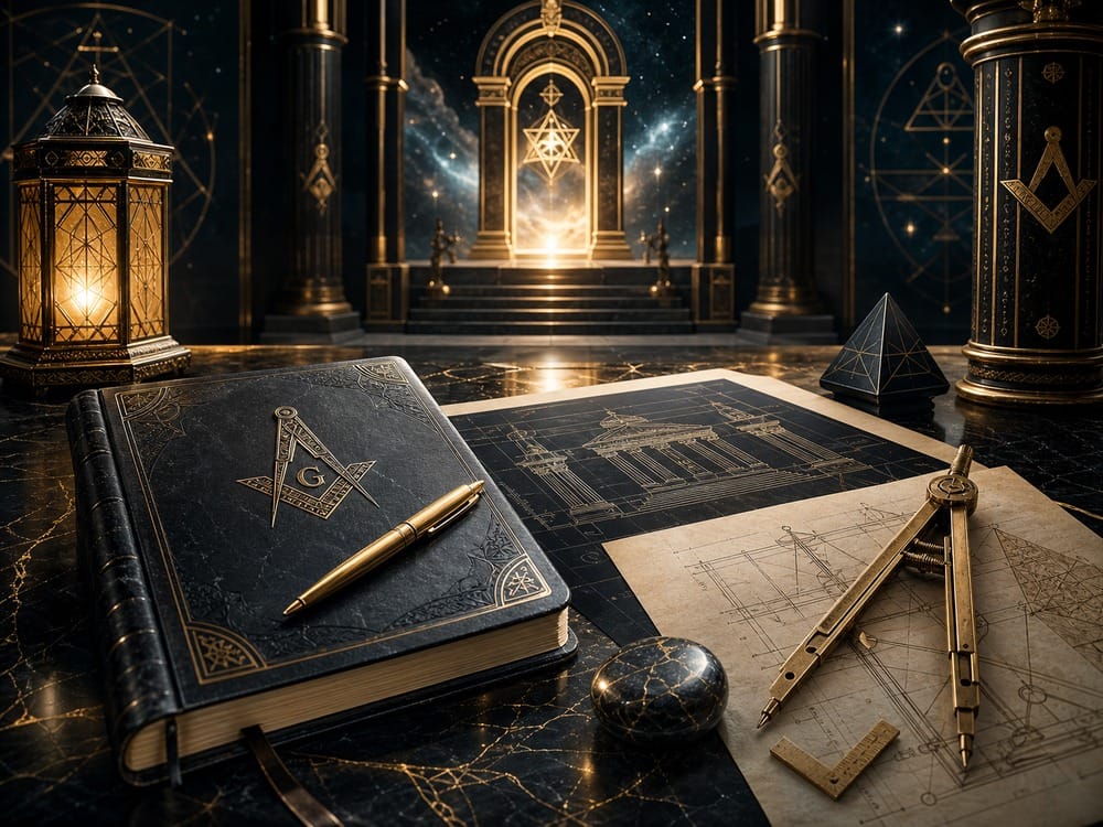 Freemasonry meaning product or cta image for Code of Ascension spiritual symbolism article