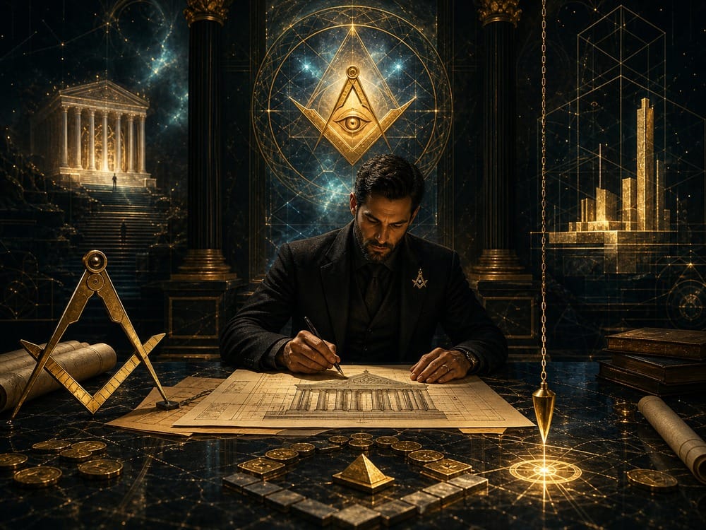 Freemasonry meaning money and career image for Code of Ascension spiritual symbolism article