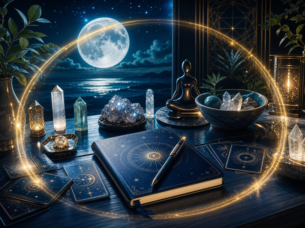 protect your energy product cta image with calming spiritual tools