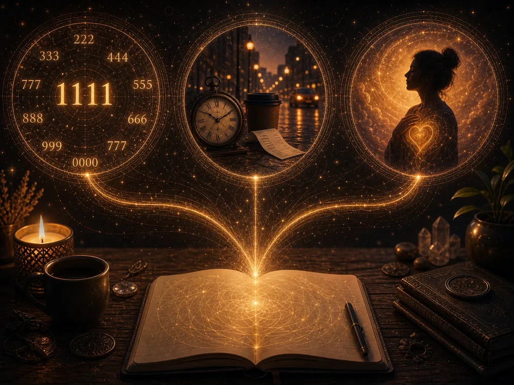 How to interpret synchronicity numbers through number, moment, and inner state.