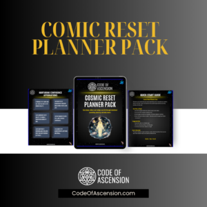 Cosmic Reset Planner Pack — Printable Daily Planner & Affirmation Pages | Boundary Setting, Confidence, Monthly Reset & Reflection Tools