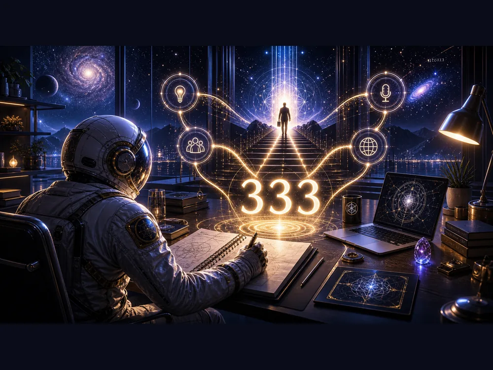 333 meaning in money and career showing creative visibility communication and aligned work pathways