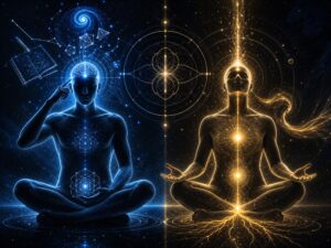 somatic manifestation comparison image showing mind based manifestation and body based receiving