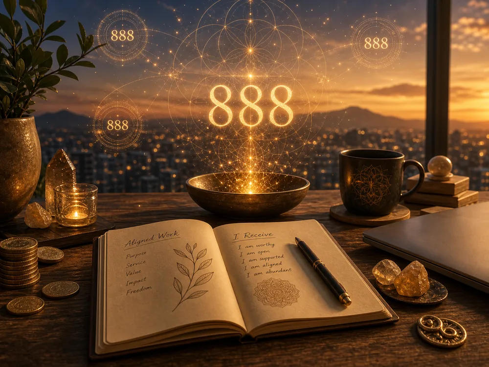 Synchronicity numbers for money, career, abundance, and receiving.