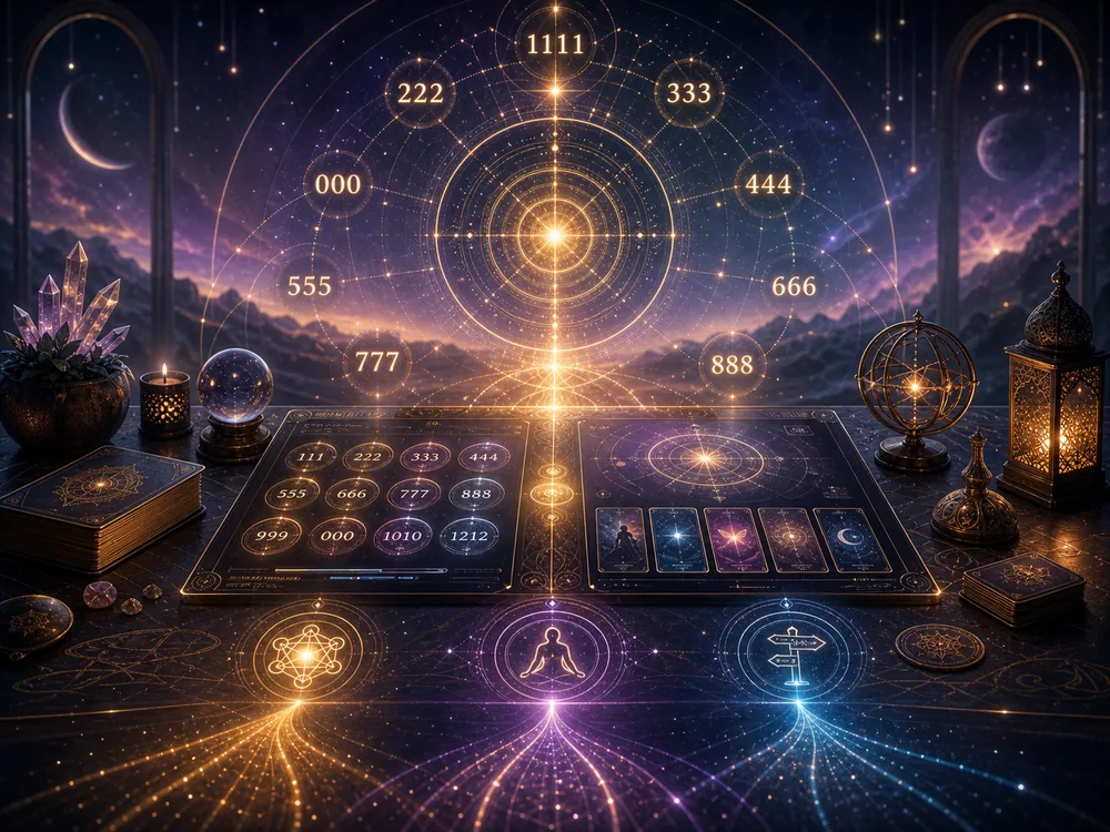 Angel Number Decoder and Synchronicity Quiz call to action.