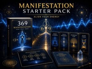 Nikola Tesla 369 product CTA image for manifestation starter pack and energy alignment resources