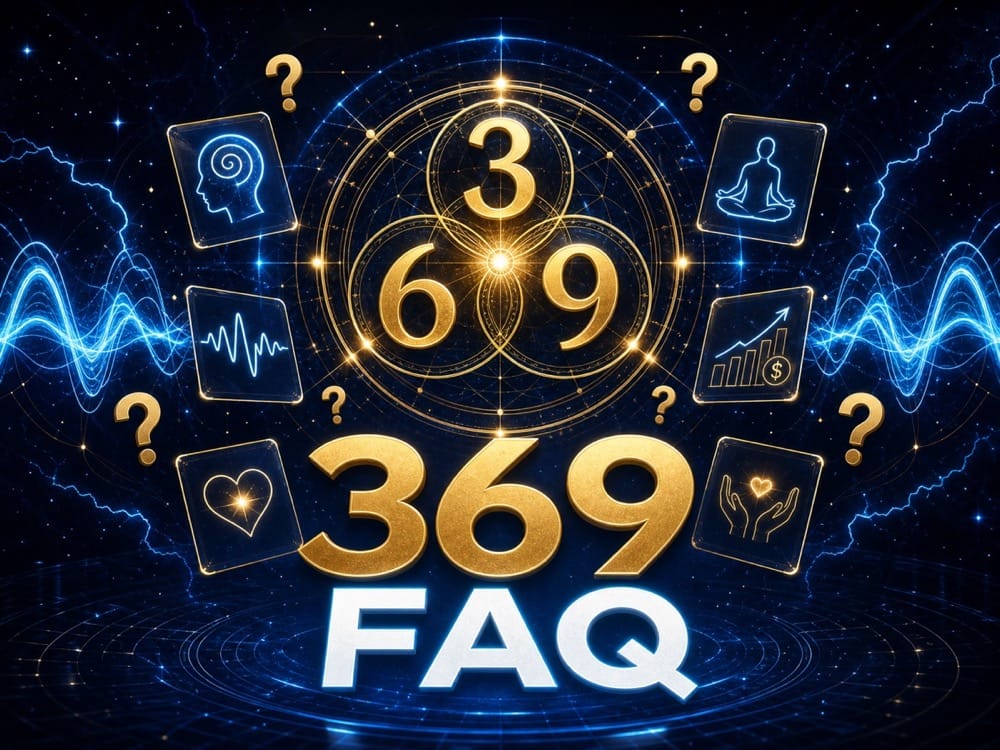 Nikola Tesla 369 FAQ image about frequency consciousness manifestation and spiritual meaning