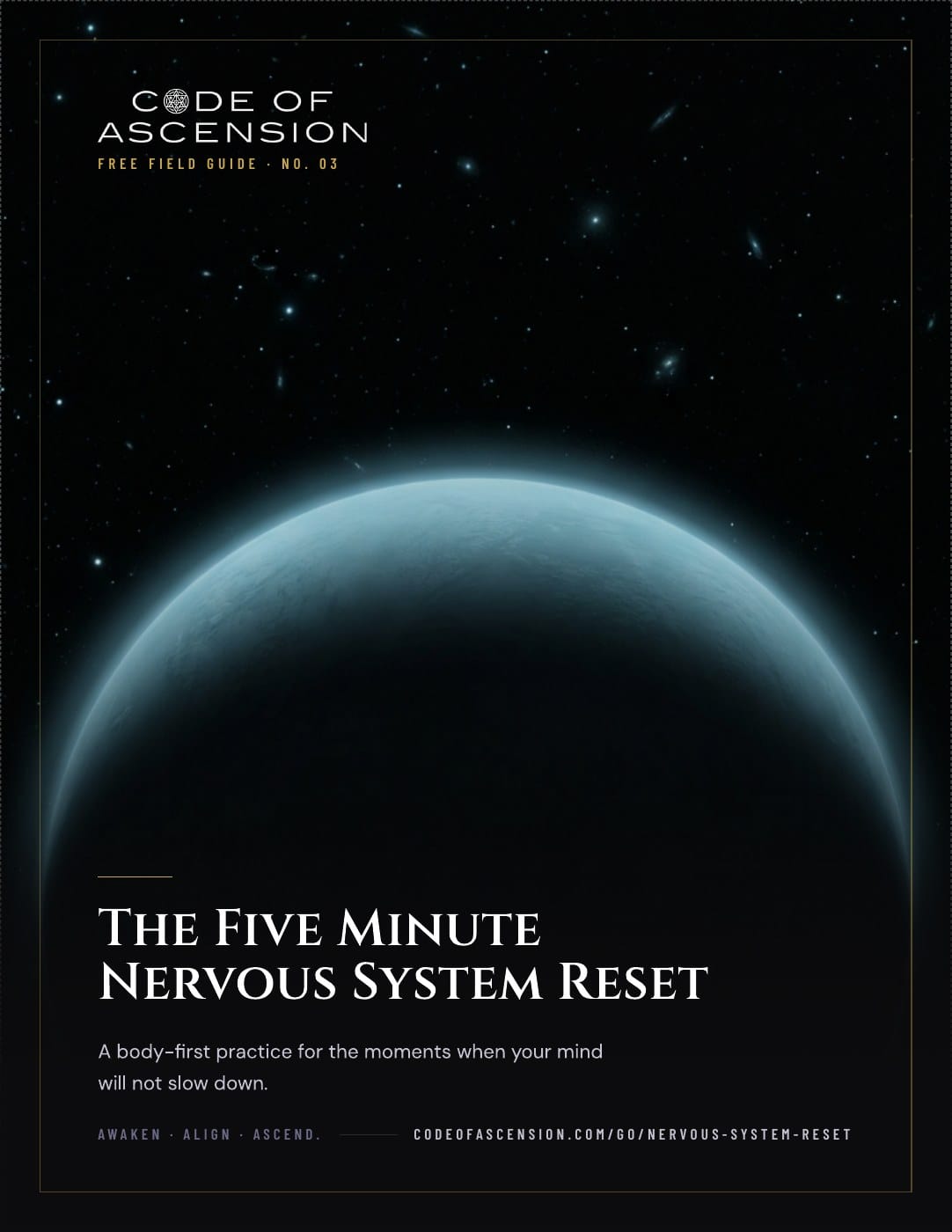 Five Minute Nervous System Reset free Code of Ascension field guide cover