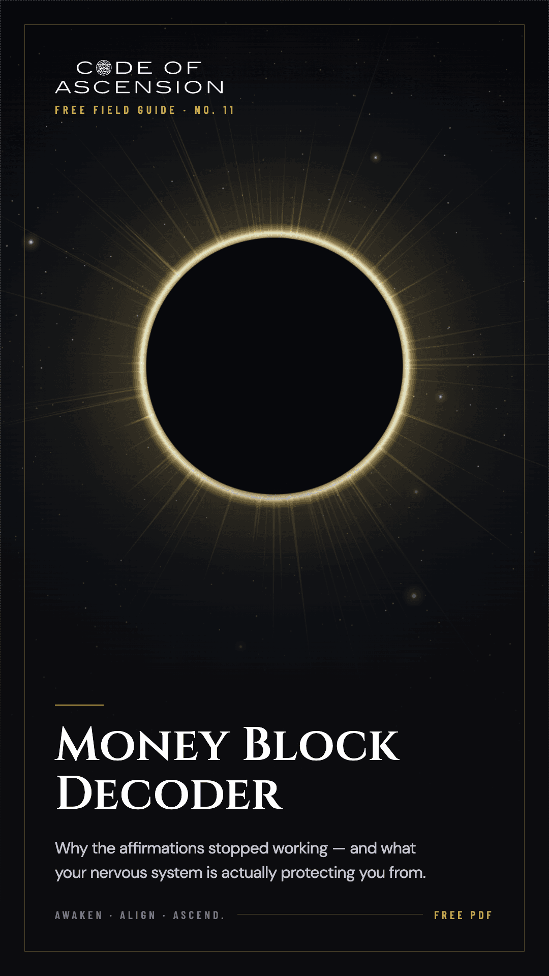 The Money Block Decoder free field guide cover