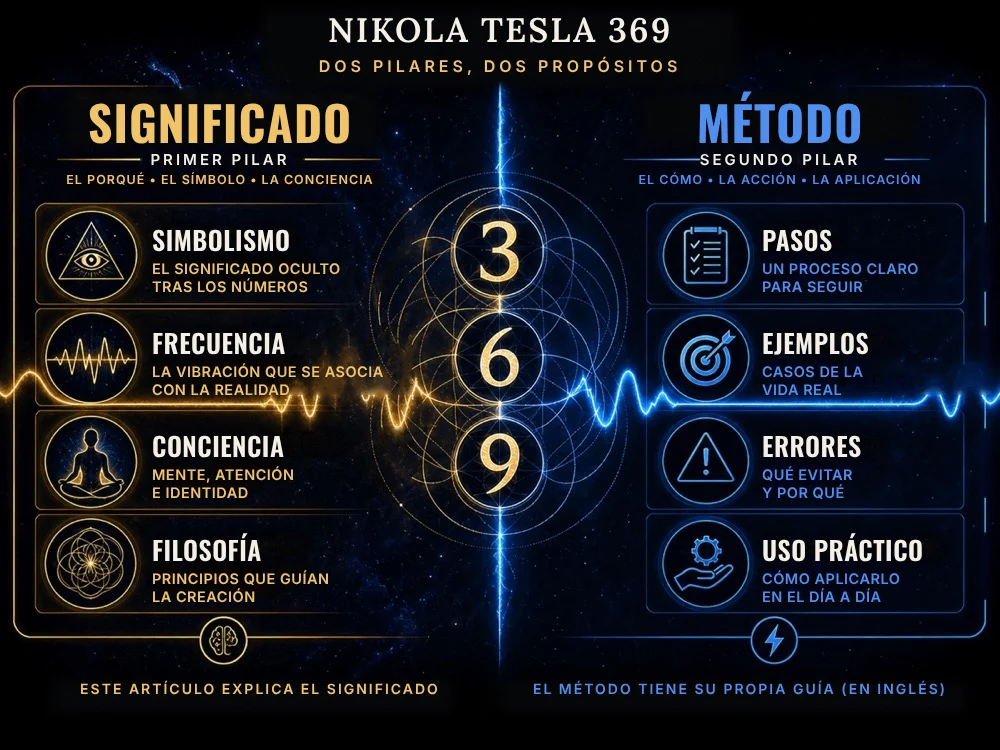 Comparación entre el significado del 369 y el método 369